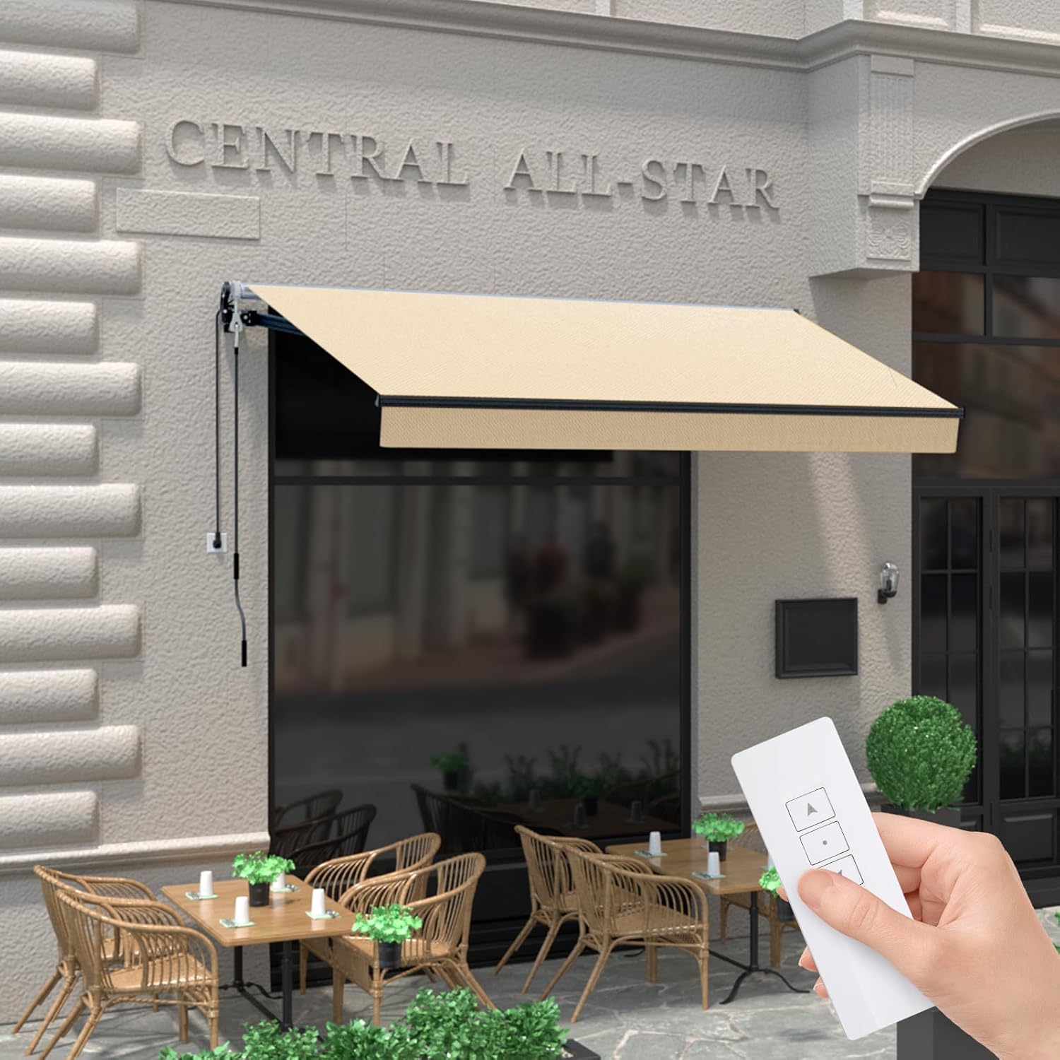 HOMEDEMO 12x9.8 Electric Retractable Awning for Patio